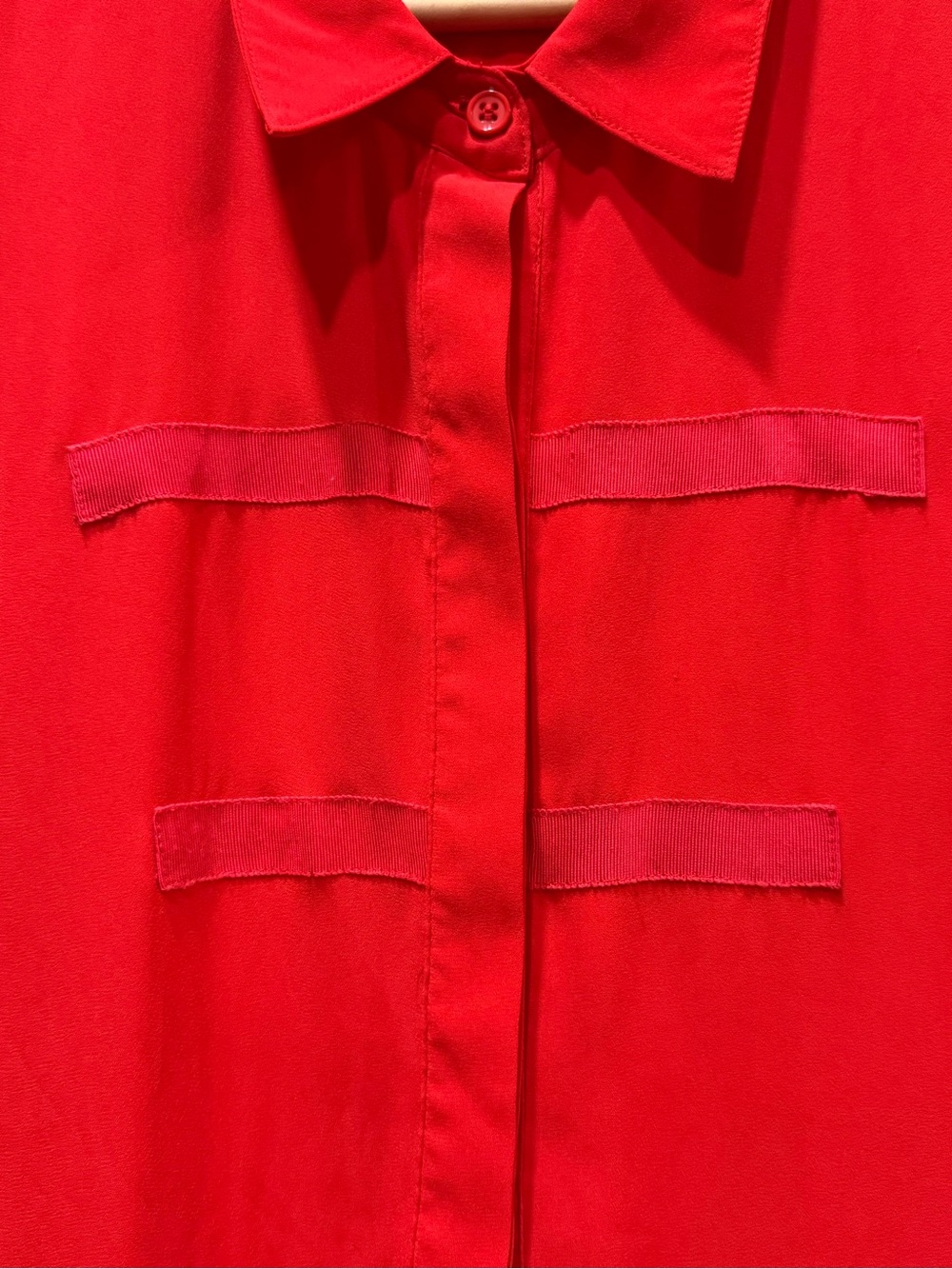 Sachin &‎ Babi Red Sleeveless Tiered Casual Dress Collared Party SIZE 12 - Picture 5 of 11